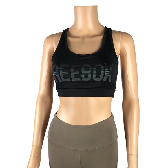REEBOK Racerback Non-Padded Logo Sports Bra SMALL - Picture 5 of 8